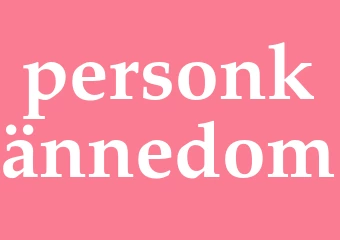 Synonym personkännedom