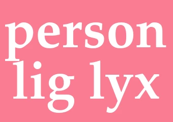 Synonym personlig lyx