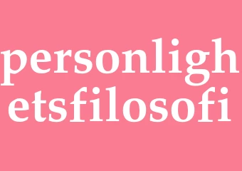 Synonym personlighetsfilosofi