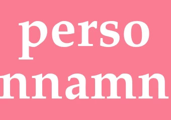 Synonym personnamn