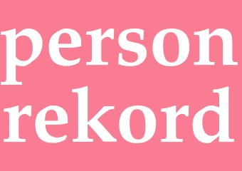 Synonym personrekord