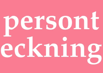 Synonym personteckning