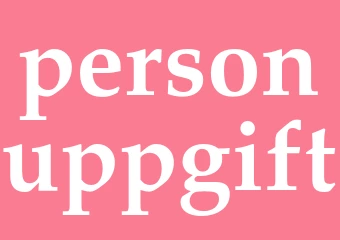 Synonym personuppgift