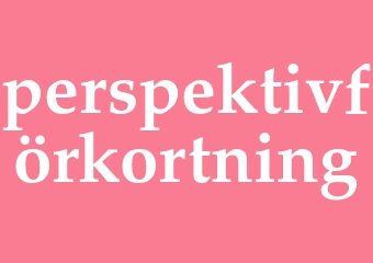 Synonym perspektivförkortning