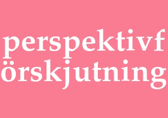 Synonym perspektivförskjutning