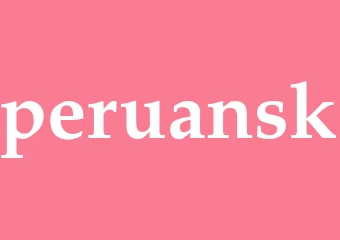 Synonym peruansk