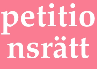 Synonym petitionsrätt