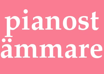 Synonym pianostämmare