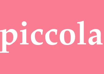 Synonym piccola