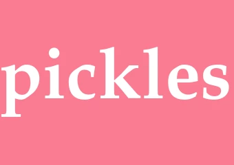 Synonym pickles