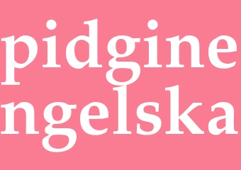 Synonym pidginengelska