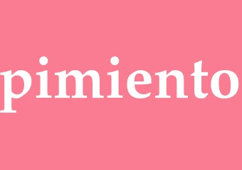 Synonym pimiento