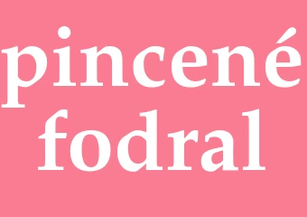 Synonym pincenéfodral