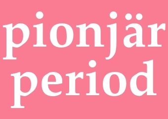 Synonym pionjärperiod
