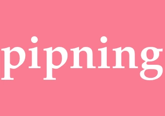 Synonym pipning