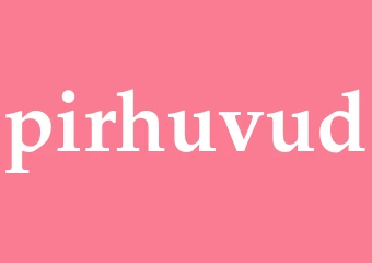 Synonym pirhuvud