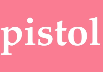 Synonym pistol