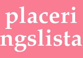 Synonym placeringslista