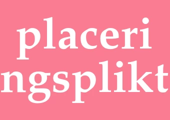 Synonym placeringsplikt
