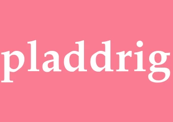 Synonym pladdrig