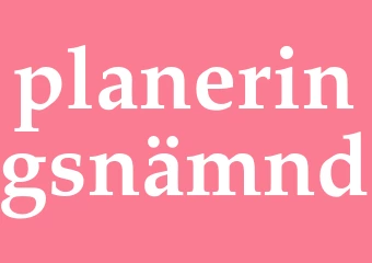 Synonym planeringsnämnd