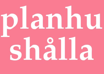 Synonym planhushålla