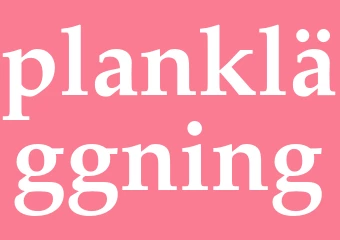 Synonym plankläggning