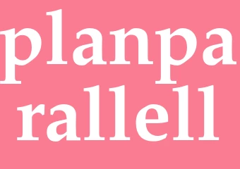 Synonym planparallell