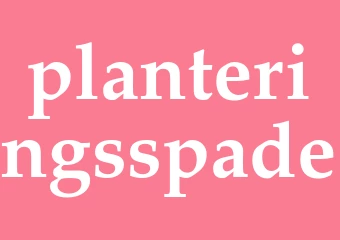 Synonym planteringsspade