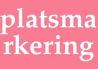 Synonym platsmarkering