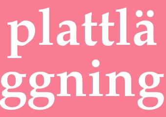 Synonym plattläggning
