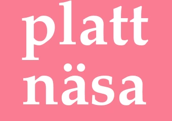 Synonym plattnäsa