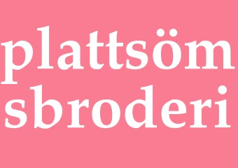 Synonym plattsömsbroderi