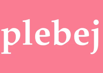 Synonym plebej