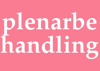 Synonym plenarbehandling
