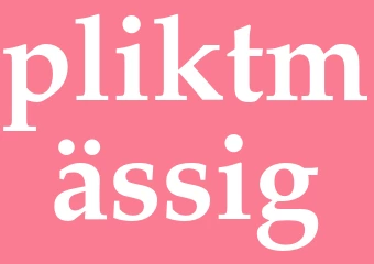 Synonym pliktmässig