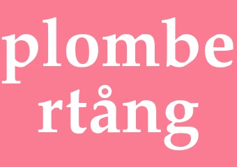 Synonym plombertång