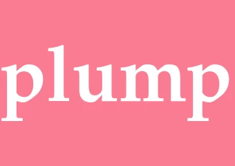 Synonym plump