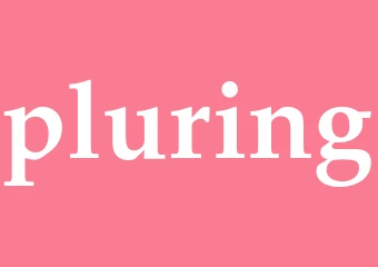 Synonym pluring