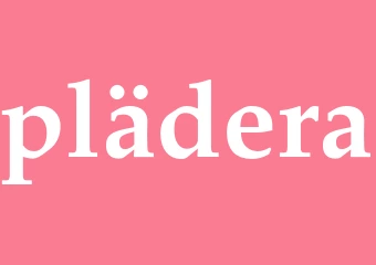 Synonym plädera