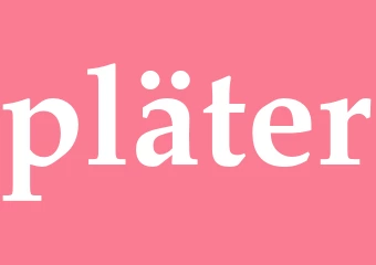 Synonym pläter