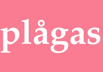 Synonym plågas