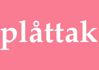 Synonym plåttak