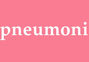 Synonym pneumoni
