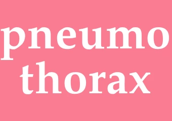 Synonym pneumothorax