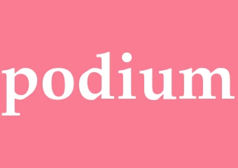 Synonym podium