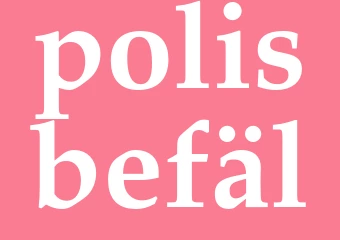 Synonym polisbefäl