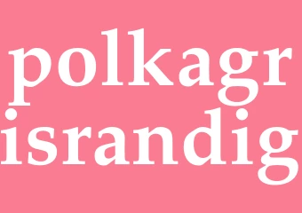 Synonym polkagrisrandig
