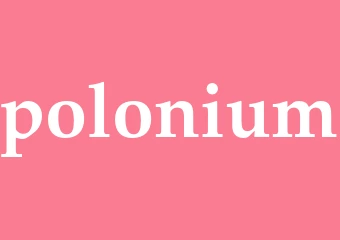 Synonym polonium