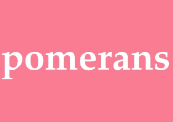 Synonym pomerans